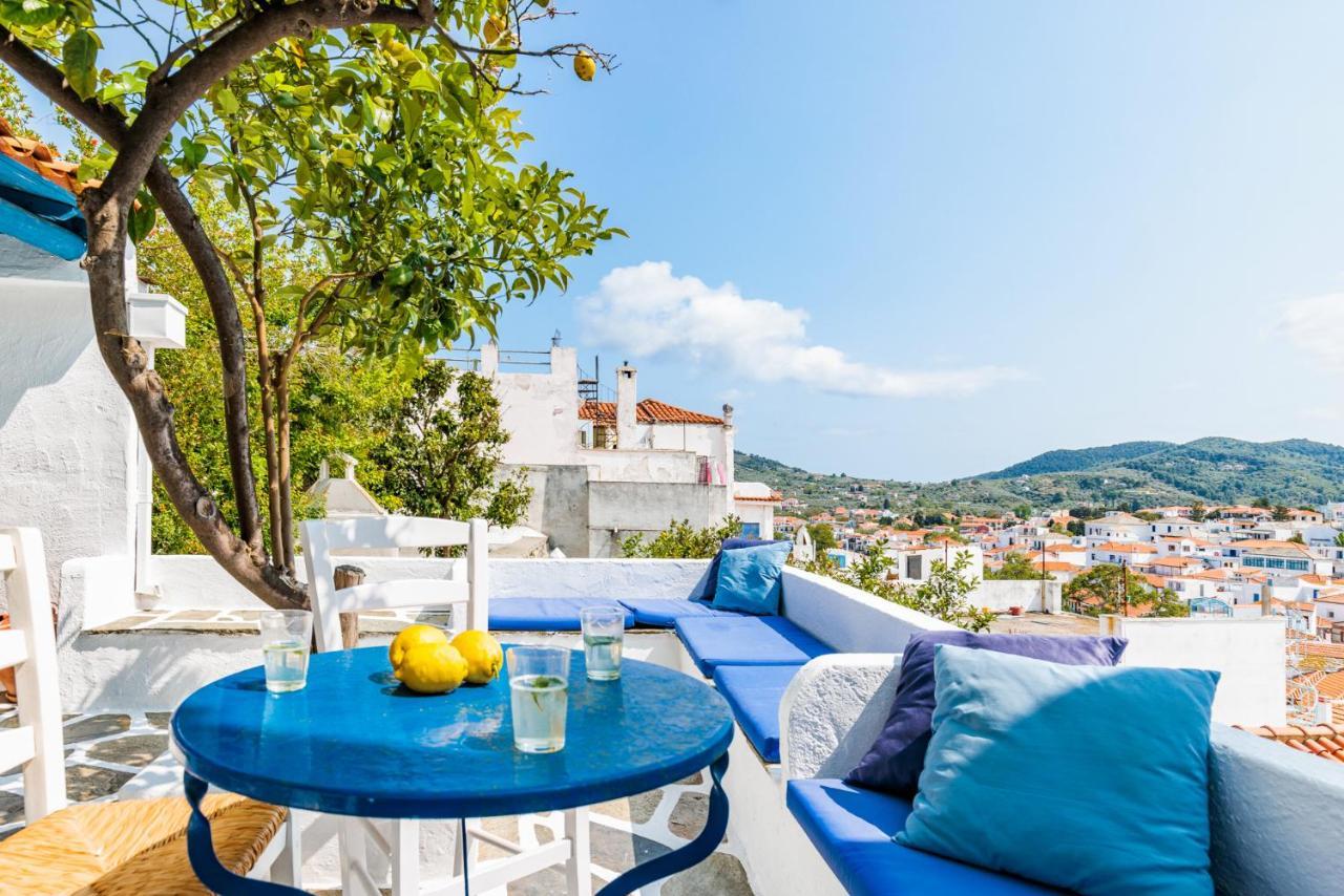 The Lemon Tree House Villa Skopelos Town Bagian luar foto
