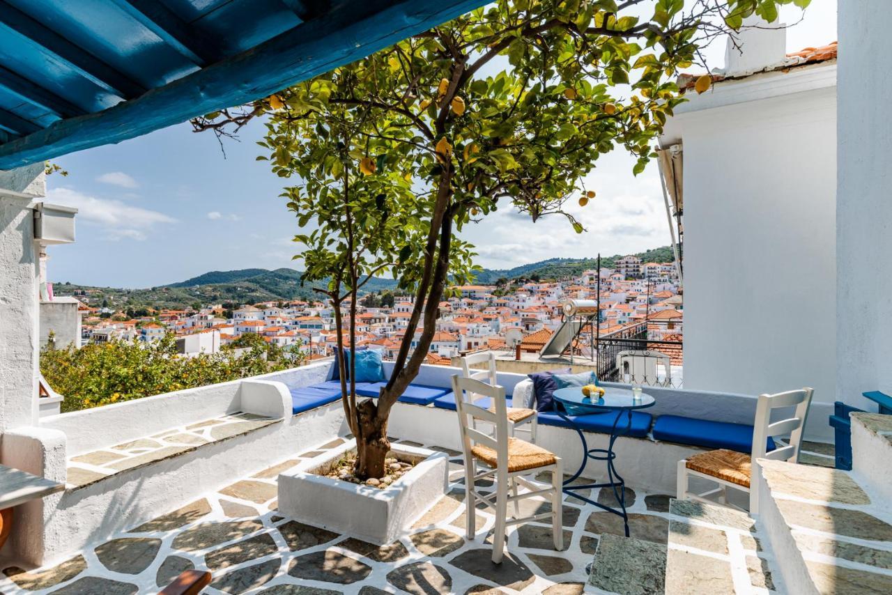 The Lemon Tree House Villa Skopelos Town Bagian luar foto