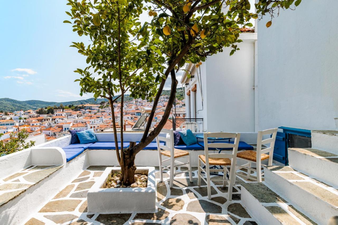 The Lemon Tree House Villa Skopelos Town Bagian luar foto